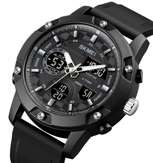 Часы наручные Skmei мужские электронные водонепронецаемые спортивные 1757black-black