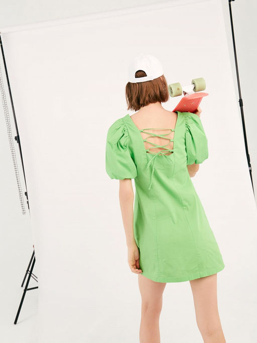 Платье-мини со шнуровкой - Incity фото 10