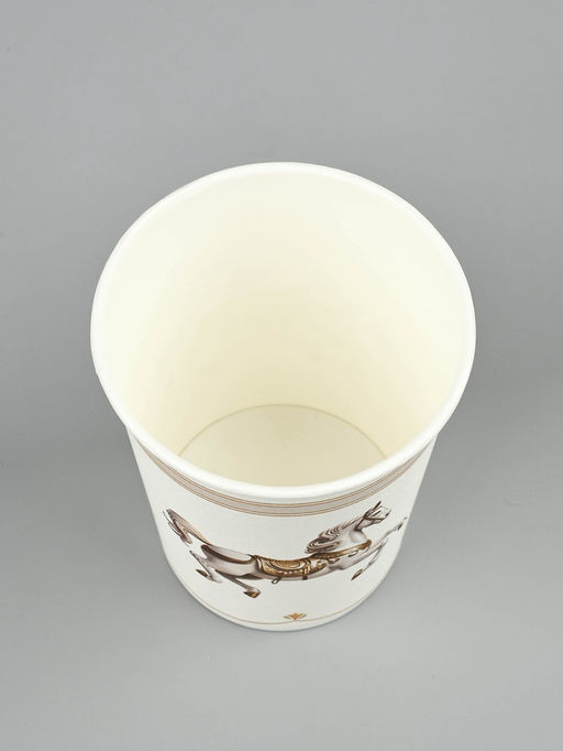 Цена за 10 шт. Стакан одноразовый бумажный Лошадь, карусель, белый (250 мл) - Страна карнавалия фото 2