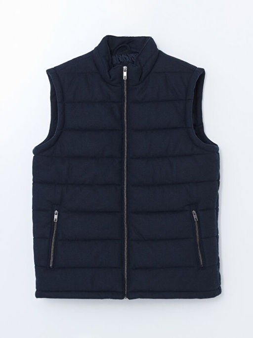 Slim Fit Dik Yaka Erkek ?i?me Yelek