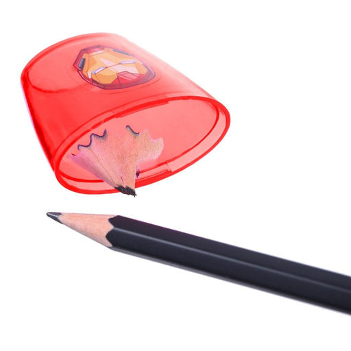 Цена за 12 шт. Точилка пластиковая, красная, «Мстители»