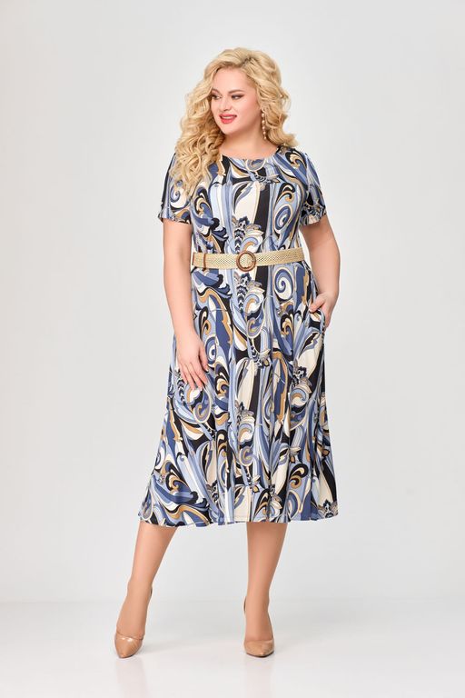 Блуза Swallow 803.2 черный+серебряный узор фото 828