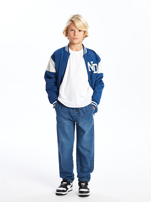 Beli Lastikli Loose Fit Erkek ?ocuk Jean Pantolon - Waikiki фото 2