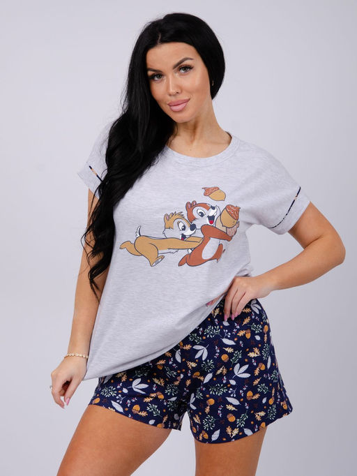 Пижама "Бурундучки" шорты, трикотаж