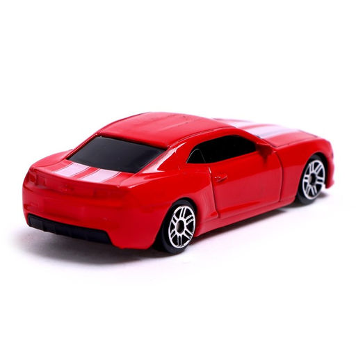 Машина металлическая CHEVROLET CAMARO, 1:64, цвет красный - АвтоГрад фото 3
