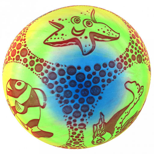 Мяч игровой Подводный мир д18см, радужный, ПВХ (Китай) - Домашняя мода фото 3