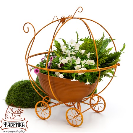 Садовая подставка для цветов 51-302 - Фабрика интерьерной ковки фото 2