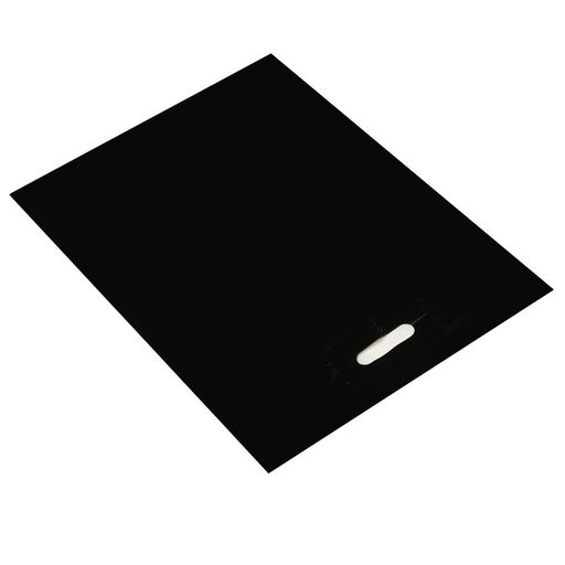 Цена за 50 шт. Пакет полиэтиленовый с вырубной ручкой, чёрный, 40×50 см, 60 мкм