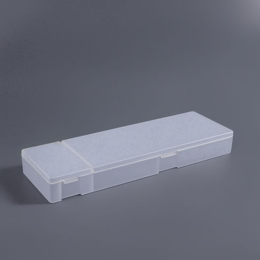 Бокс для хранения мелочей, 2 ячейки, 21×7×2.5 см, белый