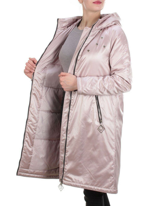 F03 PINK Куртка демисезонная женская (100 гр. синтепон) - Фабричный китай фото 9