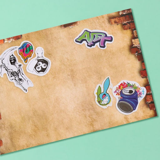 Наклейки в книжке «Опасно!», 3 фона, 20.7×14.2 см