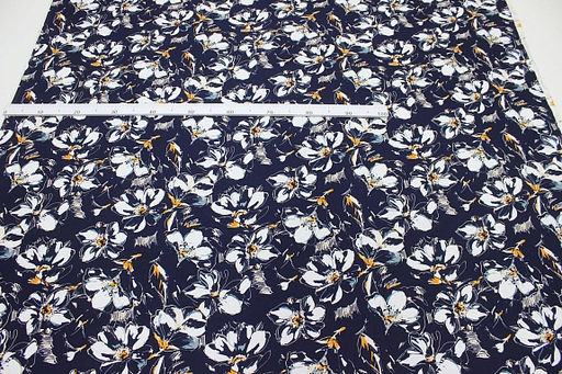 Штапель Селестина цв.чернильный, ш.1.45м, вискоза-100%, 90гр/м.кв - Купава фото 3