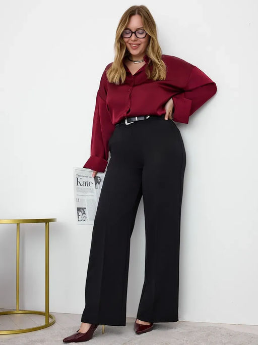 Брюки палаццо классические на резинке УЦЕНКА