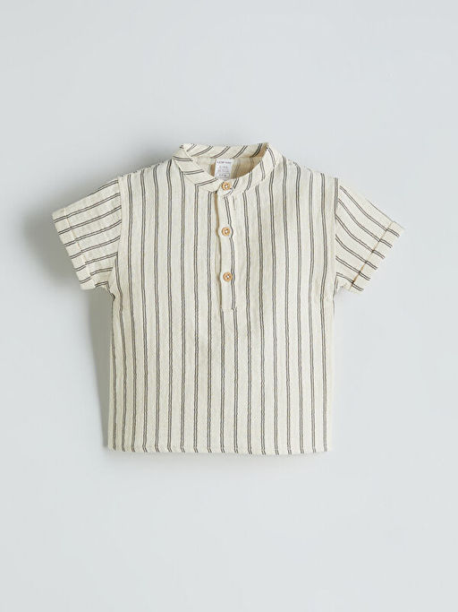 Hakim Yaka Erkek Bebek G?mlek ve ?ort 2li