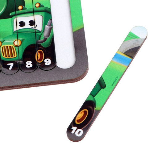 Логический пазл Машинки-помощники - Лесная мастерская фото 2