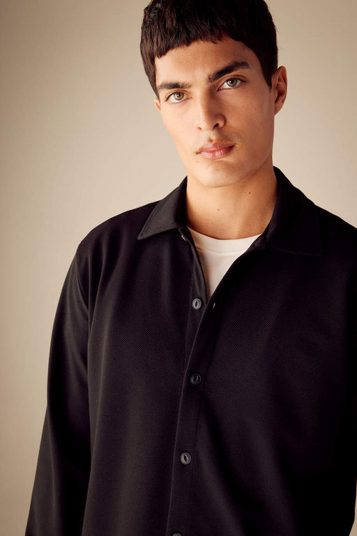 Рубашка стандартного кроя с длинным рукавом - Defacto фото 4