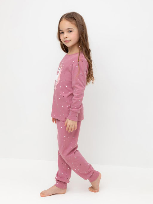 К 1621/пепельная роза,звездочки пижама дет