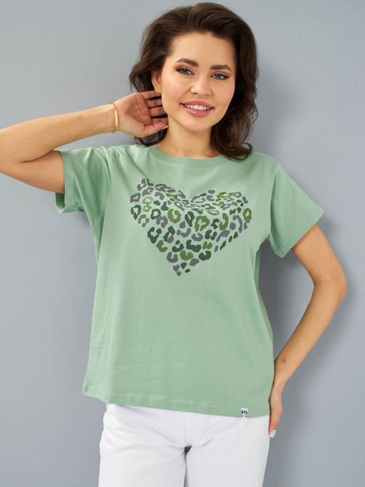 Футболка женская _ 12722/Heart - F5 фото 2