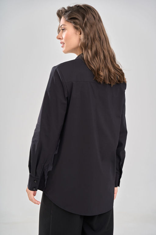 Блузка  1165/1 черный - Rinka фото 8
