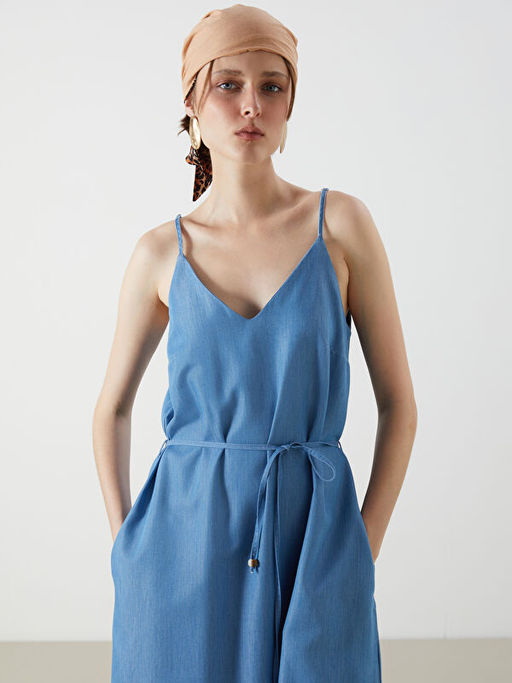 V Yaka Ask?l? A Kesim Jean Elbise