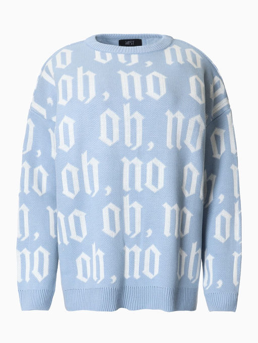 Джемпер женский MIST Knitwear, размер 48-50, голубой