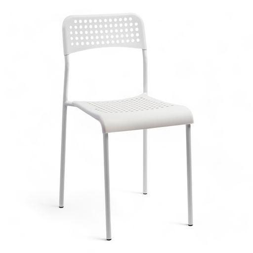 Стул сетчатый, с перфорацией, 380×400×900 мм, белый