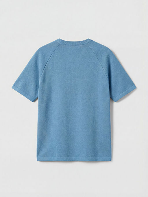 Bisiklet Yaka Bask?l? Erkek ?ocuk Ti??rt