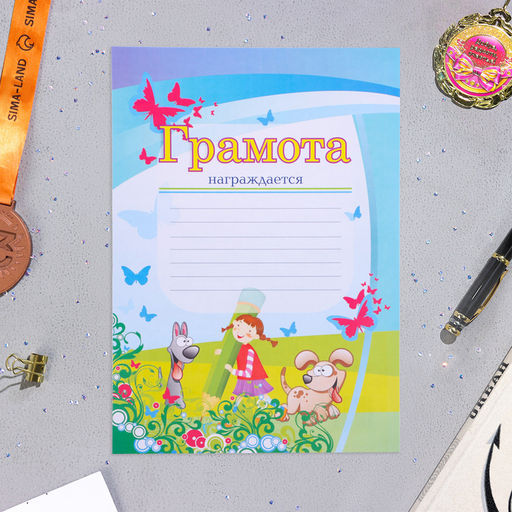 Папка «Портфолио обучающегося в начальной школе», 8 грамот, А4