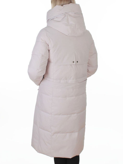 8321 LT. BEIGE Пальто зимнее женское (200 гр. холлофайбер)