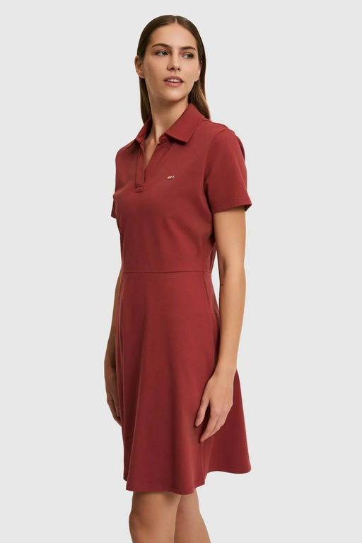 Kadın Lacivert Polo Yaka Örme Elbise - U.s. polo assn фото 3