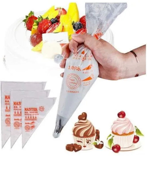 Мешки кондитерские одноразовые, корнетик уголок для крема (3374) Размер L