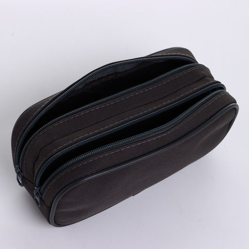 Косметичка-пенал на молнии с отделами, Звезда, тёмно-серая - Simaland фото 3