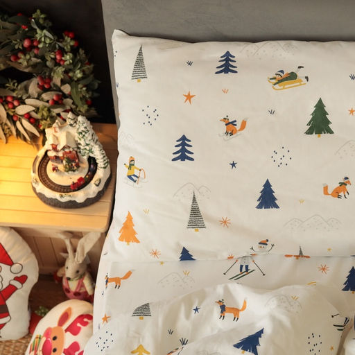 Постельное бельё 1.5-спальное «Этель» Happy skiers, бязь