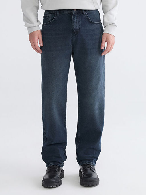 Baggy Fit Erkek Jean Pantolon