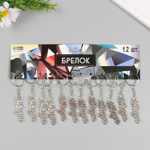 Цена за 12 шт. Брелок для ключей на кольце «Жизнь. Росток», металл, 2×5 см