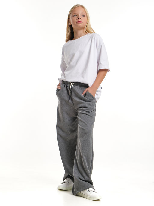 Брюки для девочки палаццо 22-8027 кофе - Mini maxi фото 17