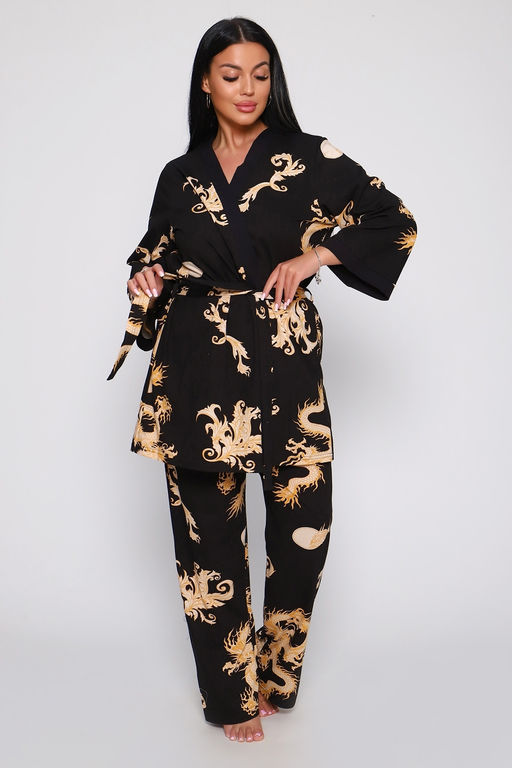 Пеньюар тройка Драконы 929