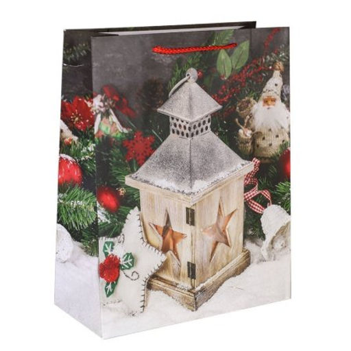 Цена за 12 шт. Пакет подарочный 31х42х12см / 5383ХL /уп 12/300/Новый год - ГалеонТрейд фото 2