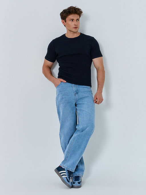 Футболка базовая мужская синяя - Mark formelle фото 2