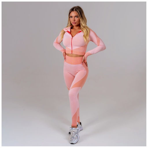 Легинсы женские спортивные ONLYTOP, размер 46 (L), цвет розовый, бежевый