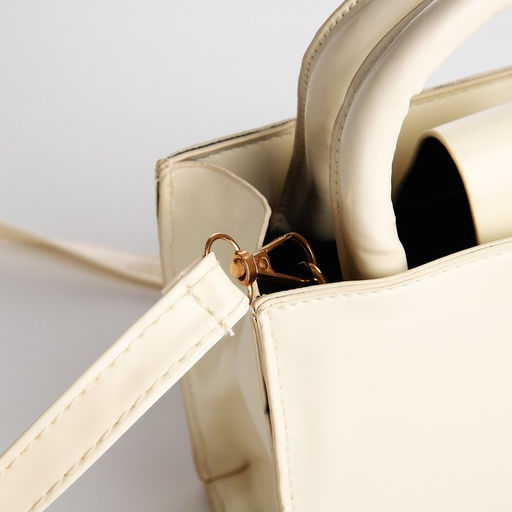 Сумка-тоут на молнии, цвет молочный - Simaland фото 4