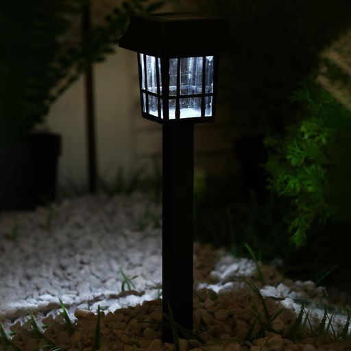 Цена за 2 шт. Садовый светильник на солнечной батарее Фонарик, 1 LED, свечение белое