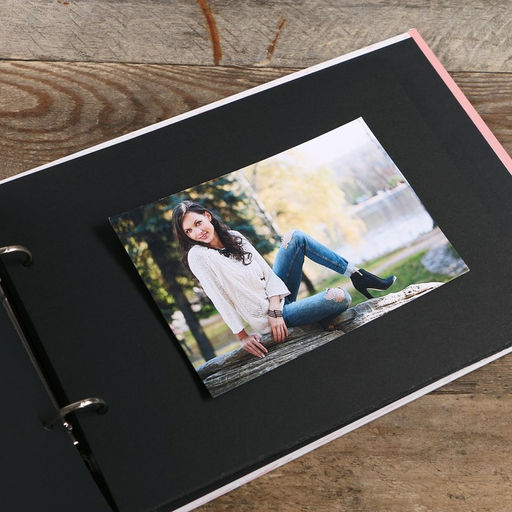 Фотоальбом на кольцах 25 листов Beautiful moment сердце, с уголками, 27?19 см