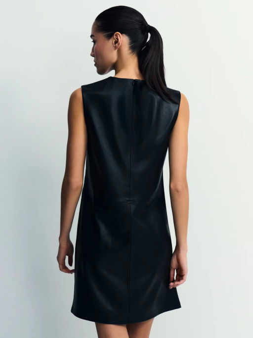 Платье миди из искусственной кожи / Zarina