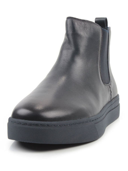 05-X30310A-7 DK. BLUE Ботинки демисезонные мужские (натуральная кожа, байка)