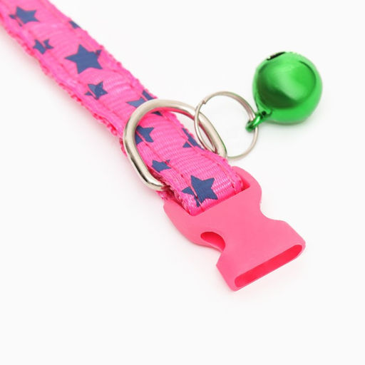 Ошейник Звезды, 33 х 1 см, розовый - Пижон фото 6