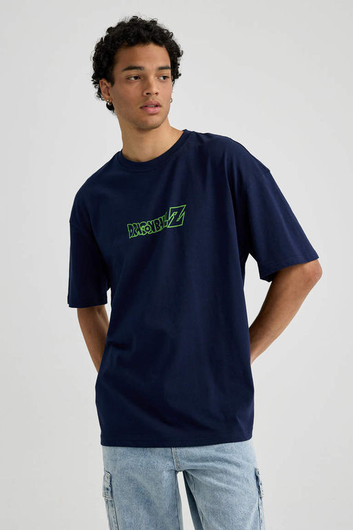 Футболка с короткими рукавами и круглым вырезом Dragon Ball Comfort Fit - Defacto фото 3