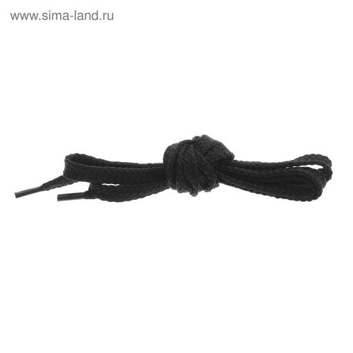 Цена за 25 шт. Шнурки для обуви, плоские, 8 мм, 130 см, фасовка 25 шт, цвет чёрный - Simaland фото 4