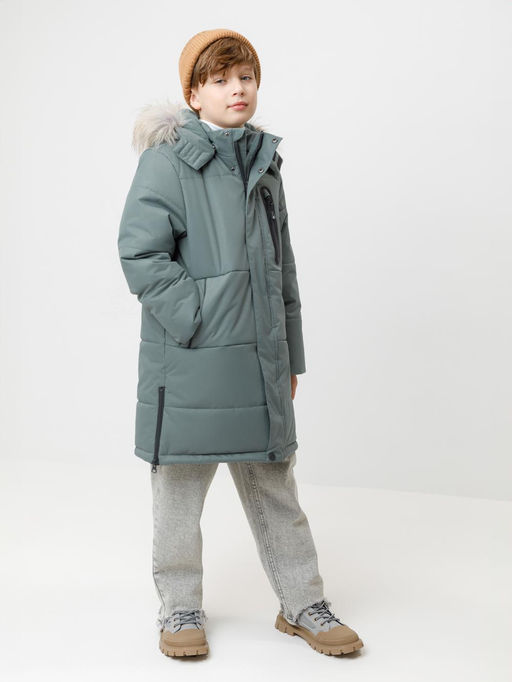 ВК 36110/2 ГР пальто для мал - Crockid фото 4