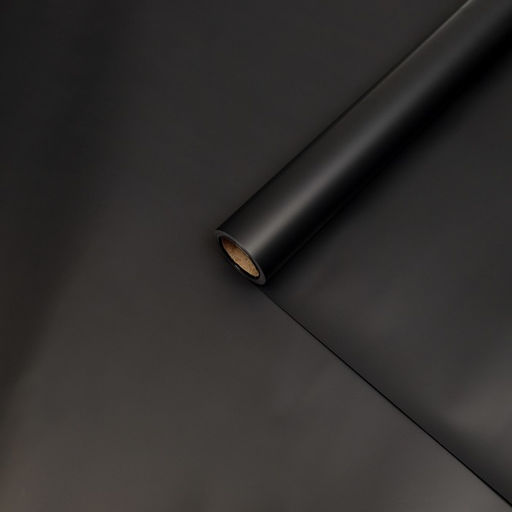 Пленка флористическая матовая, базовые цвета, чёрная, 57 см×10 м